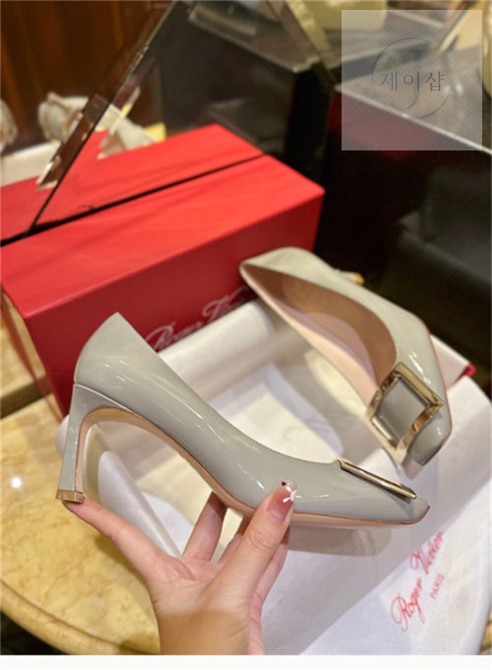 로저 비비에 트럼펫 메탈 버클 펌프스 7cm (TJ공장) - 상세 이미지